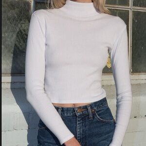 Brandy Melville Daniela Cotton Turtleneck Top
